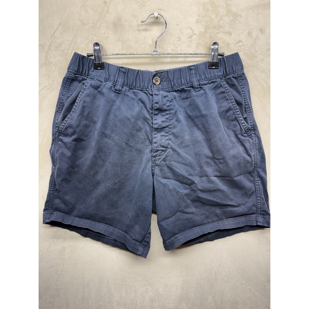 Men's Navy Elastic Waist Cargo Shorts